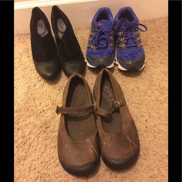 adidas Shoes - 3 pair shoe lot size 9- adidas, keen, tsubo